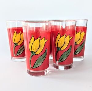 Set of 6 Covetro Italian Tulip Glasses – Vintage, Elegant Kitchen Decor